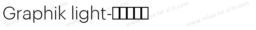 Graphik light字体转换